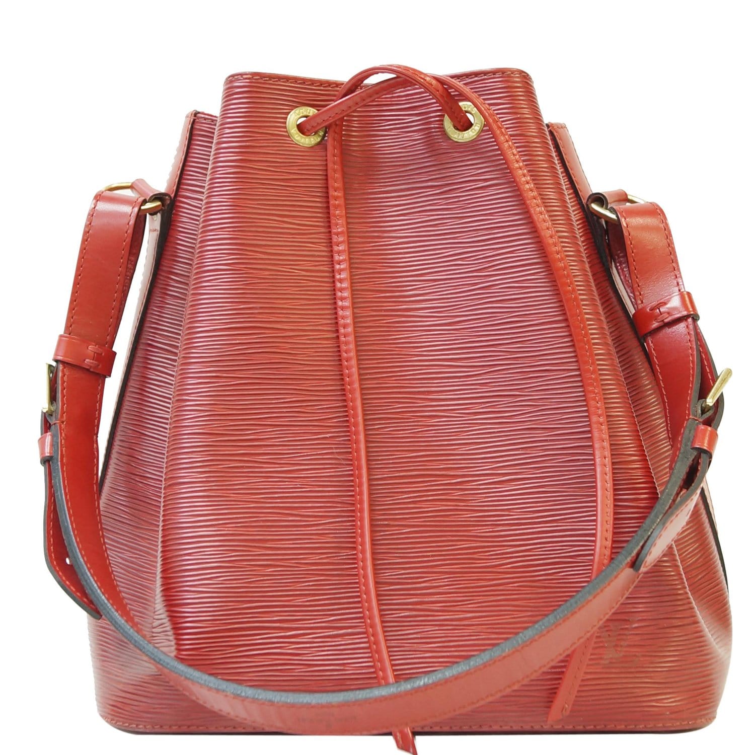 LOUIS VUITTON PETIT NOE Epi Red Shoulder Bag No.1380