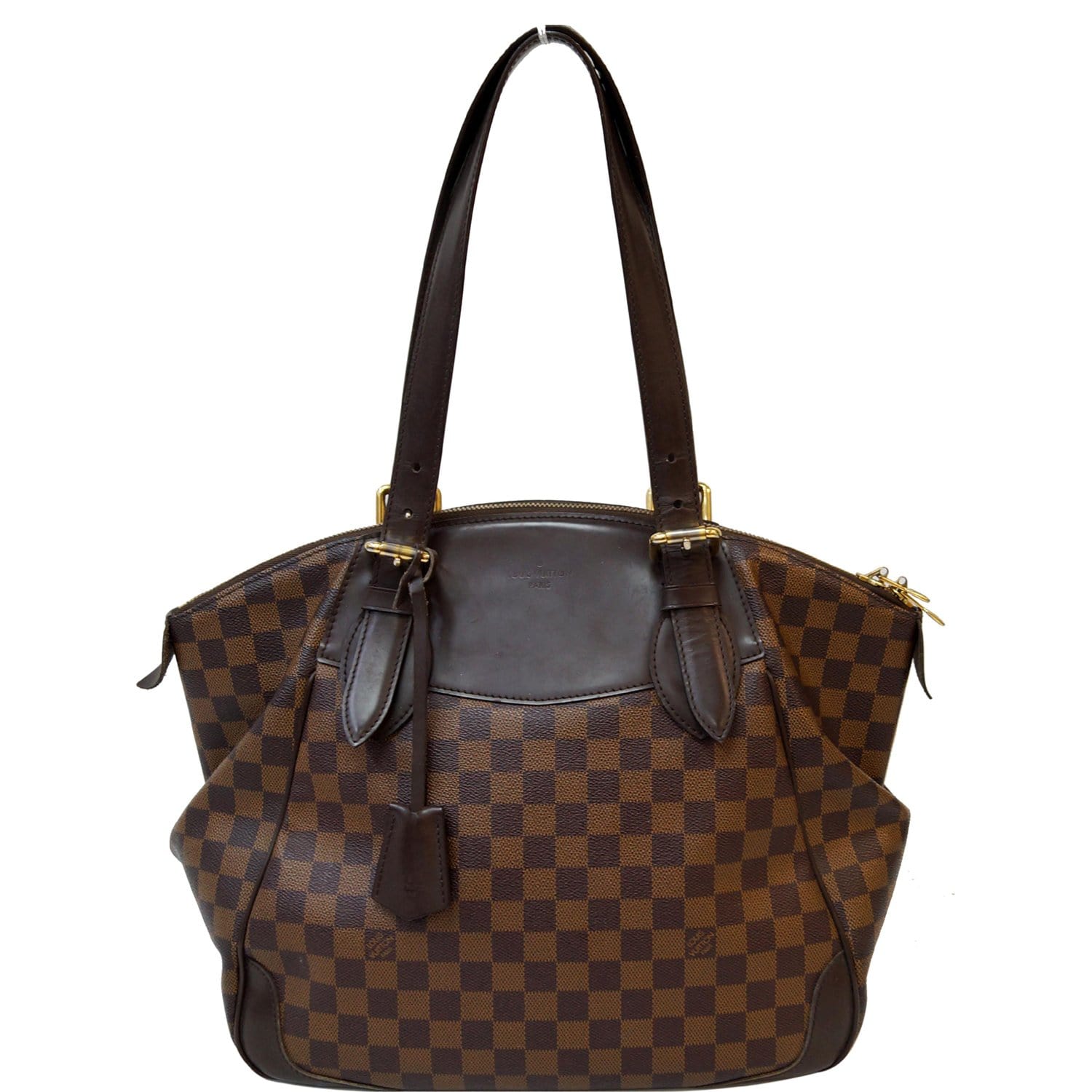 LOUIS VUITTON Verona GM Damier Ebene Shoulder Bag Brown