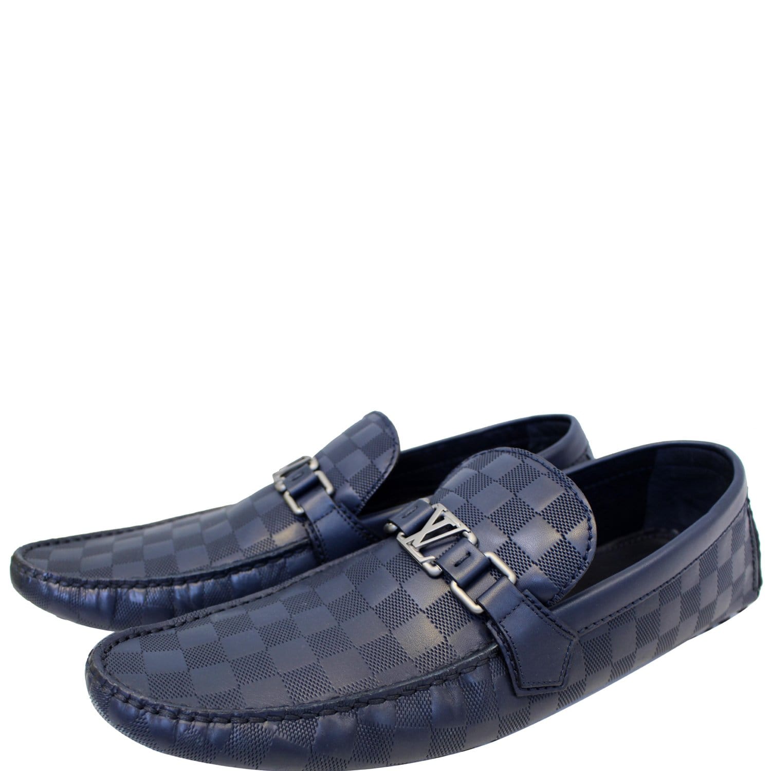 lv blue loafers