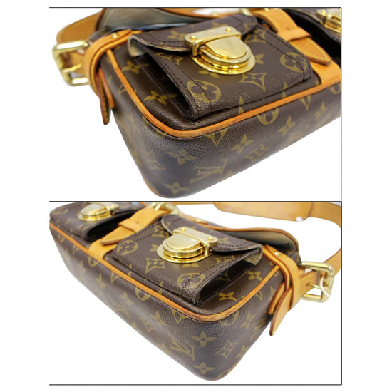 Louis Vuitton Hudson Handbag Monogram Canvas PM Brown 2398981