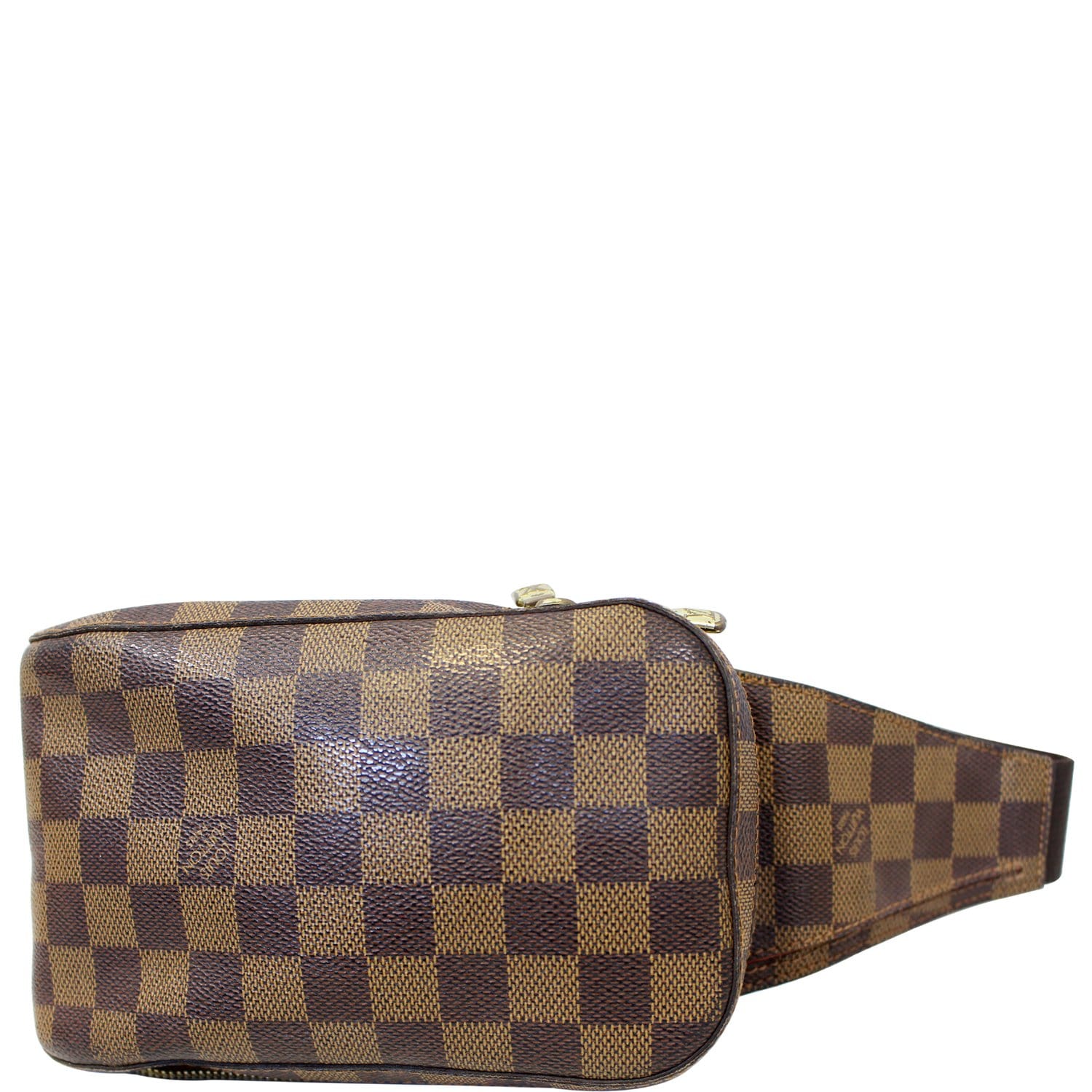 Louis Vuitton Brown and Tan Damier Ebene Geronimos 2003 Waist Bag For Sale  at 1stDibs