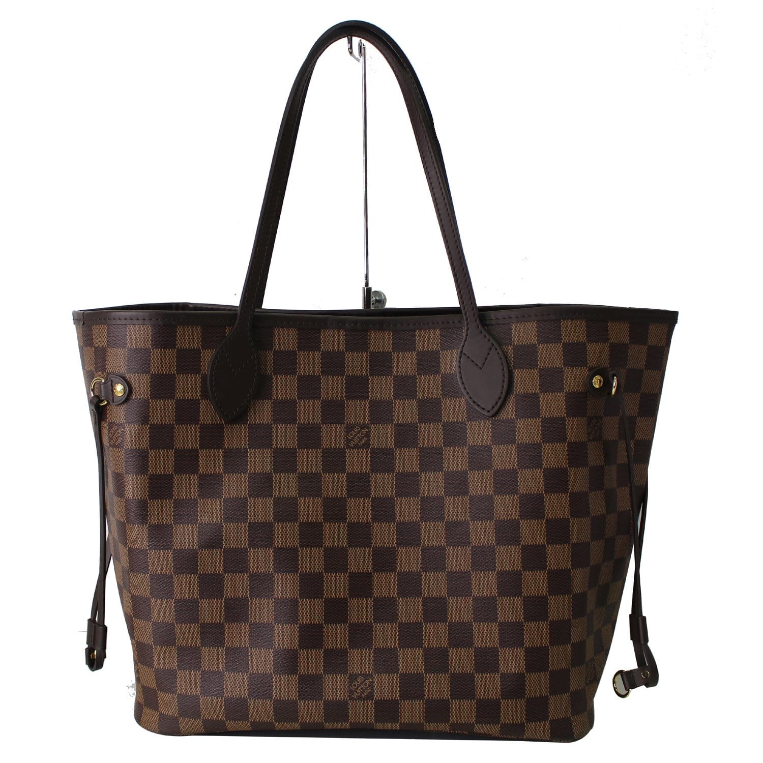 Louis Vuitton, Bags, Authentic Louis Vuitton Neverfull Mm Tote Shoulder  Bag Damier Ebene W Dust Bag