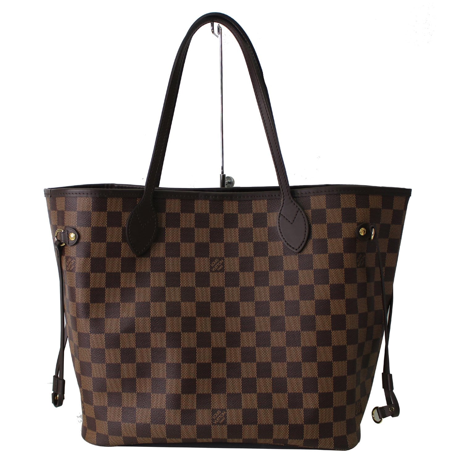 Louis Vuitton Neverfull Damier Ebene Mm Brown Canvas Tote - MyDesignerly