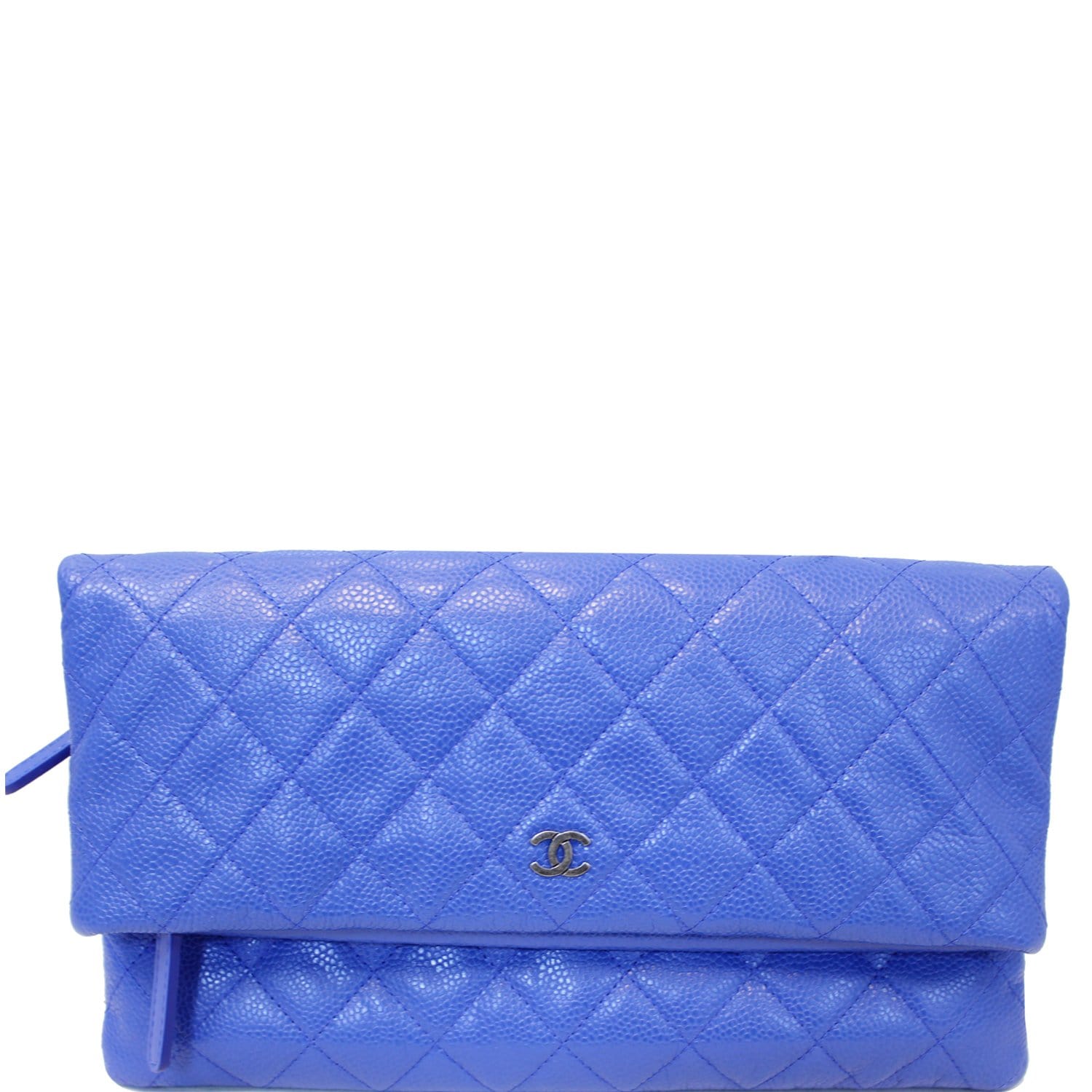 chanel blue clutch