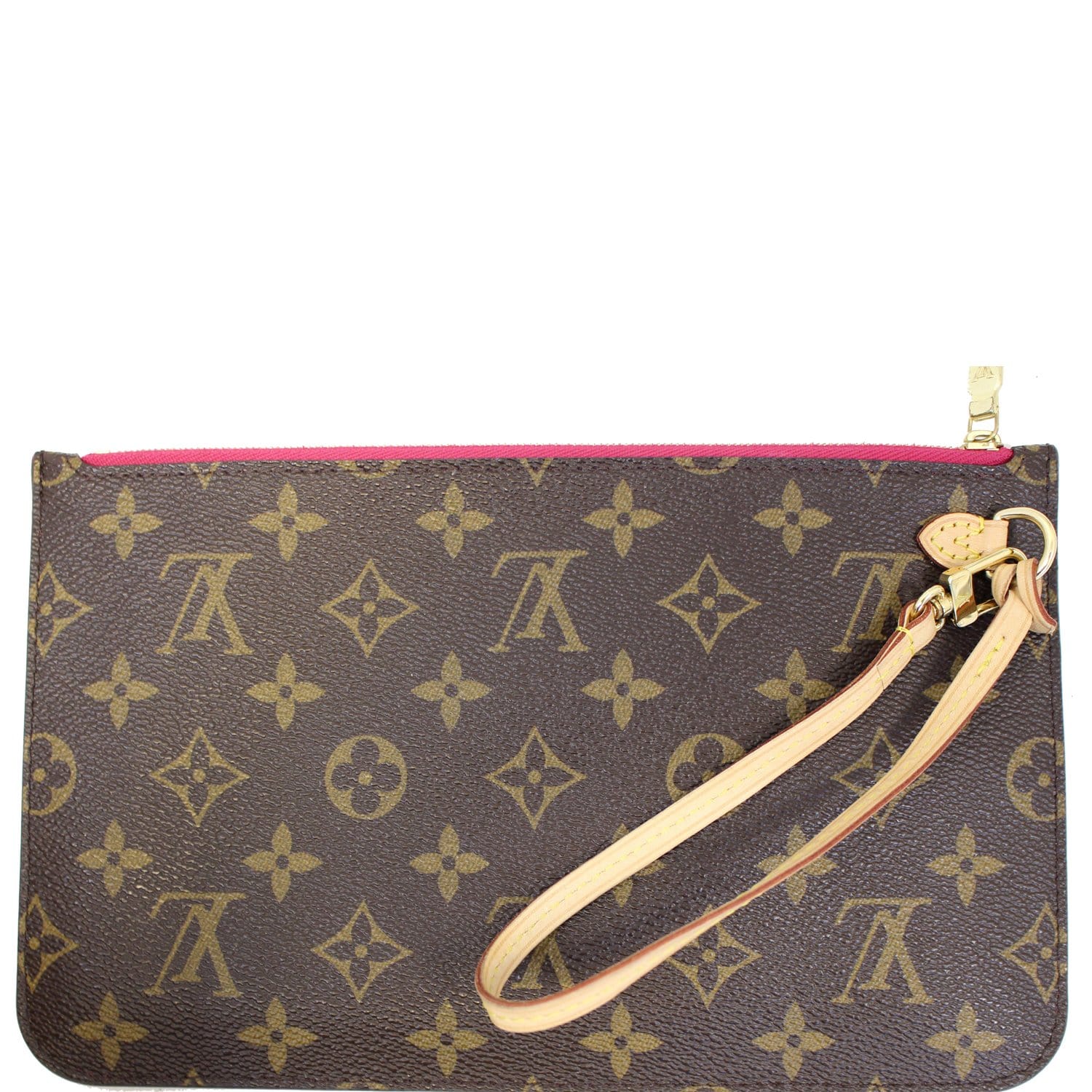 Louis Vuitton Monogram Teddy Neverfull mm Pochette Wristlet New