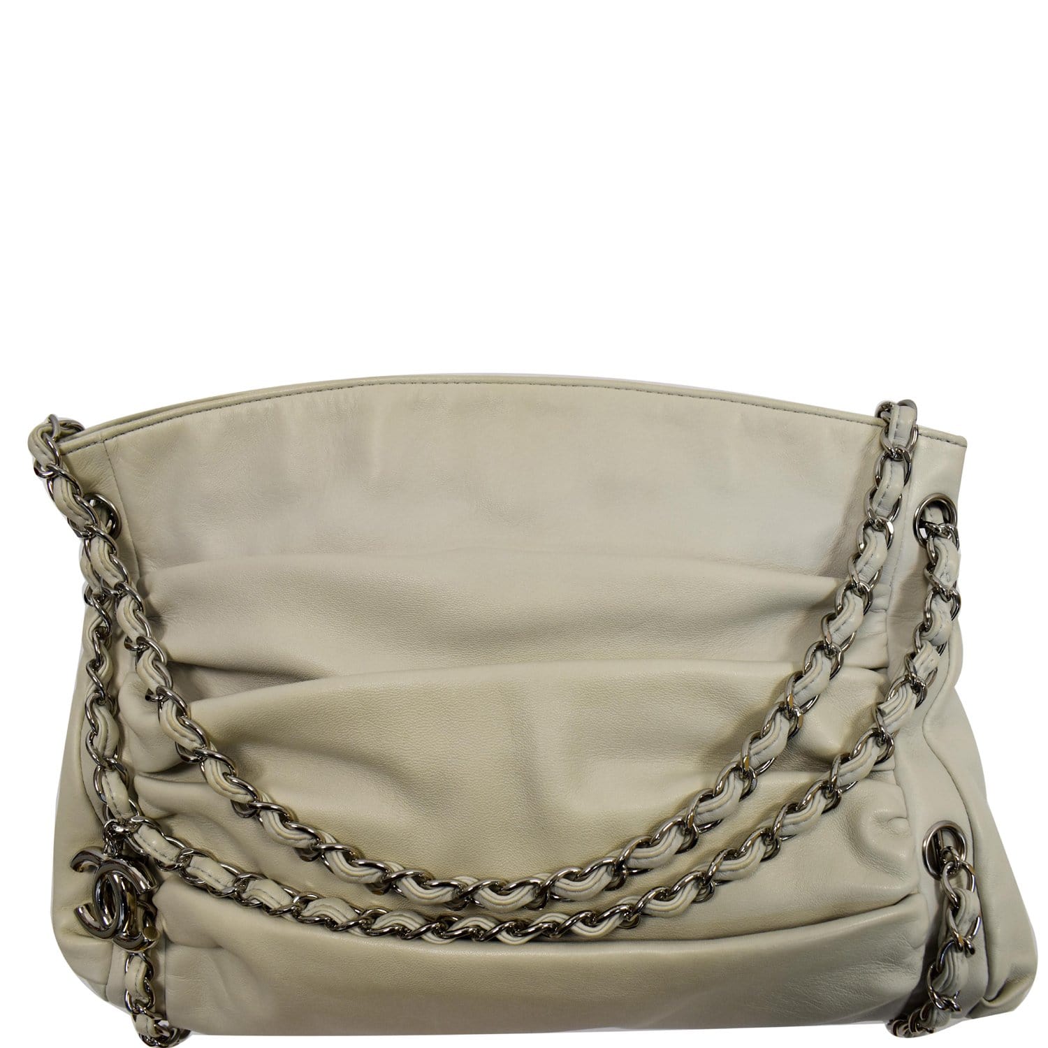 Chanel Lambskin Leather Soft and Chain Large Hobo Bag