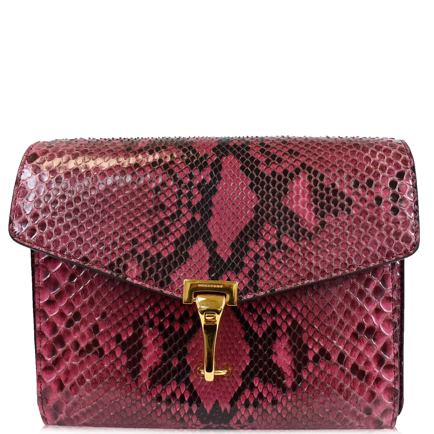 Burberry Leather Macken Crossbody Bag Pink Pony-style calfskin ref