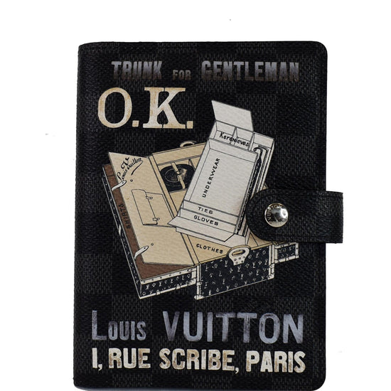 Louis Vuitton® Pocket Agenda Cover Graphite. Size