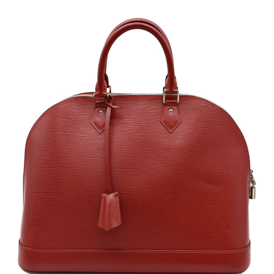 Louis Vuitton Bagatelle GM Red Epi Leather Shoulder Bag For Sale