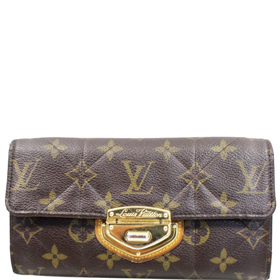 LOUIS VUITTON Sarah Etoile Monogram Canvas Wallet Brown