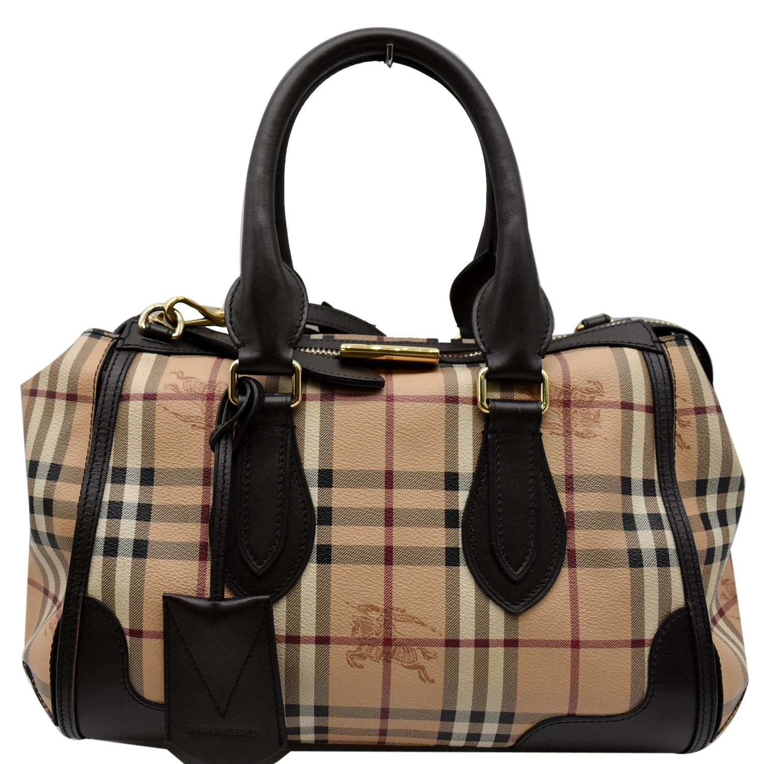 Burberry, Bags, Burberry Haymarket Bowling Bag