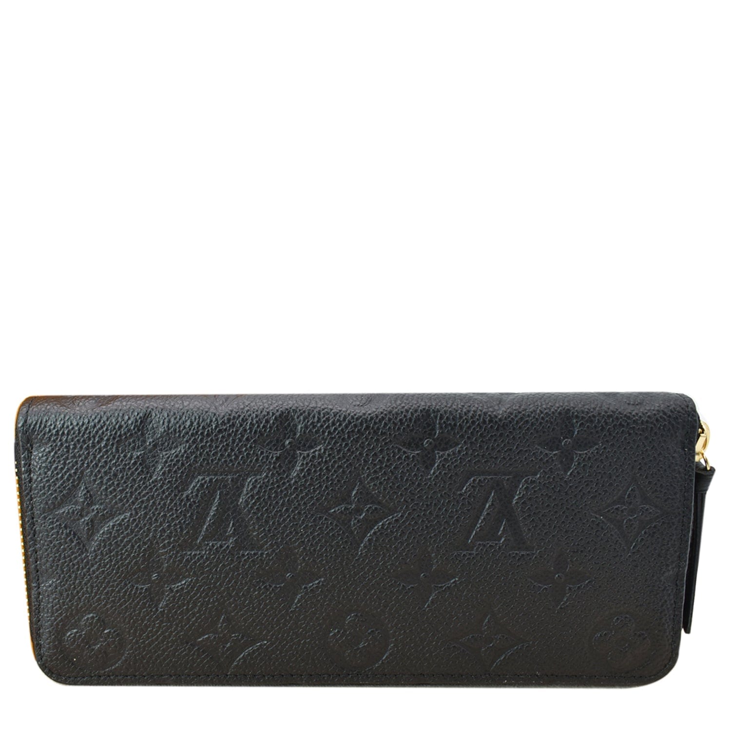 Louis Vuitton Clémence Black Leather Monogram Empreinte Wallet