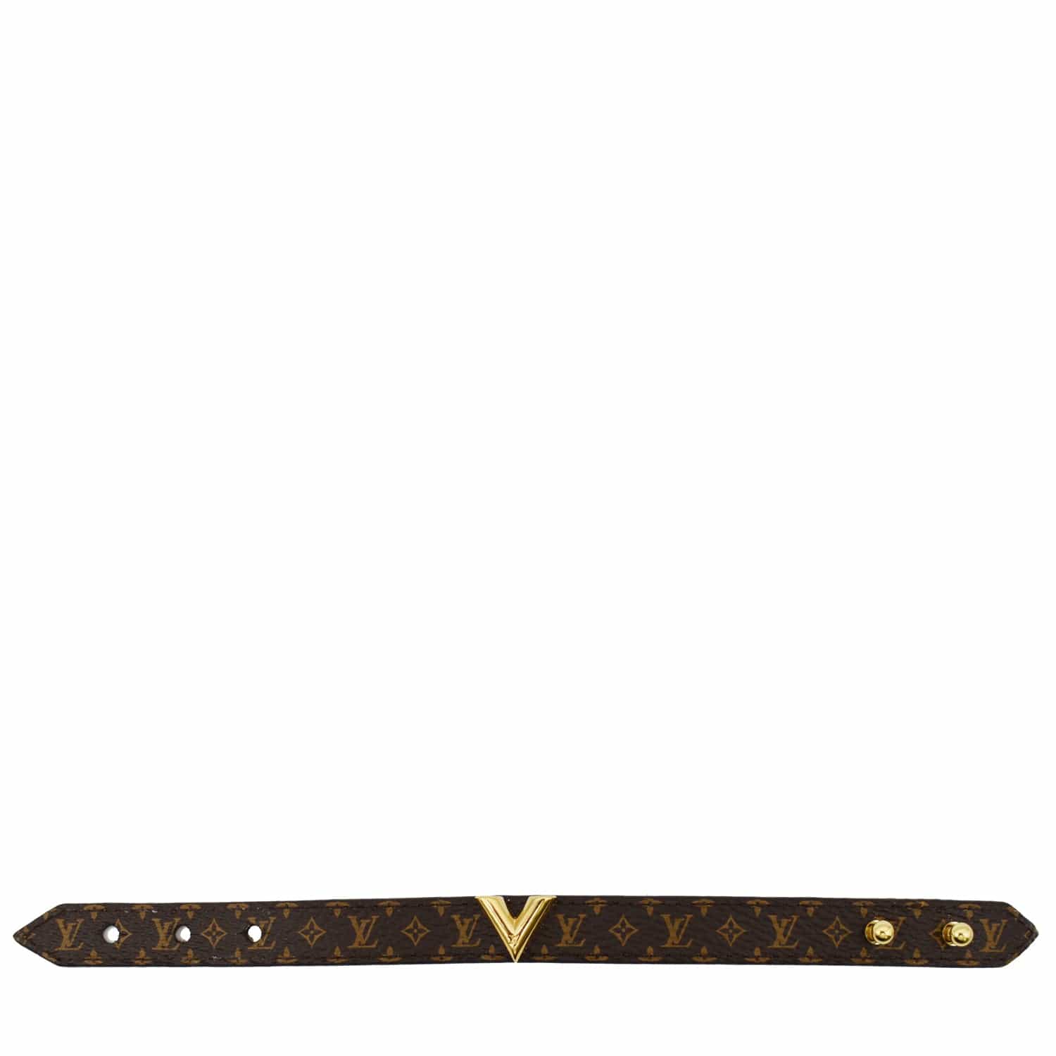 Louis Vuitton Essential V Bracelet - Brown, Brass Wrap, Bracelets -  LOU812571