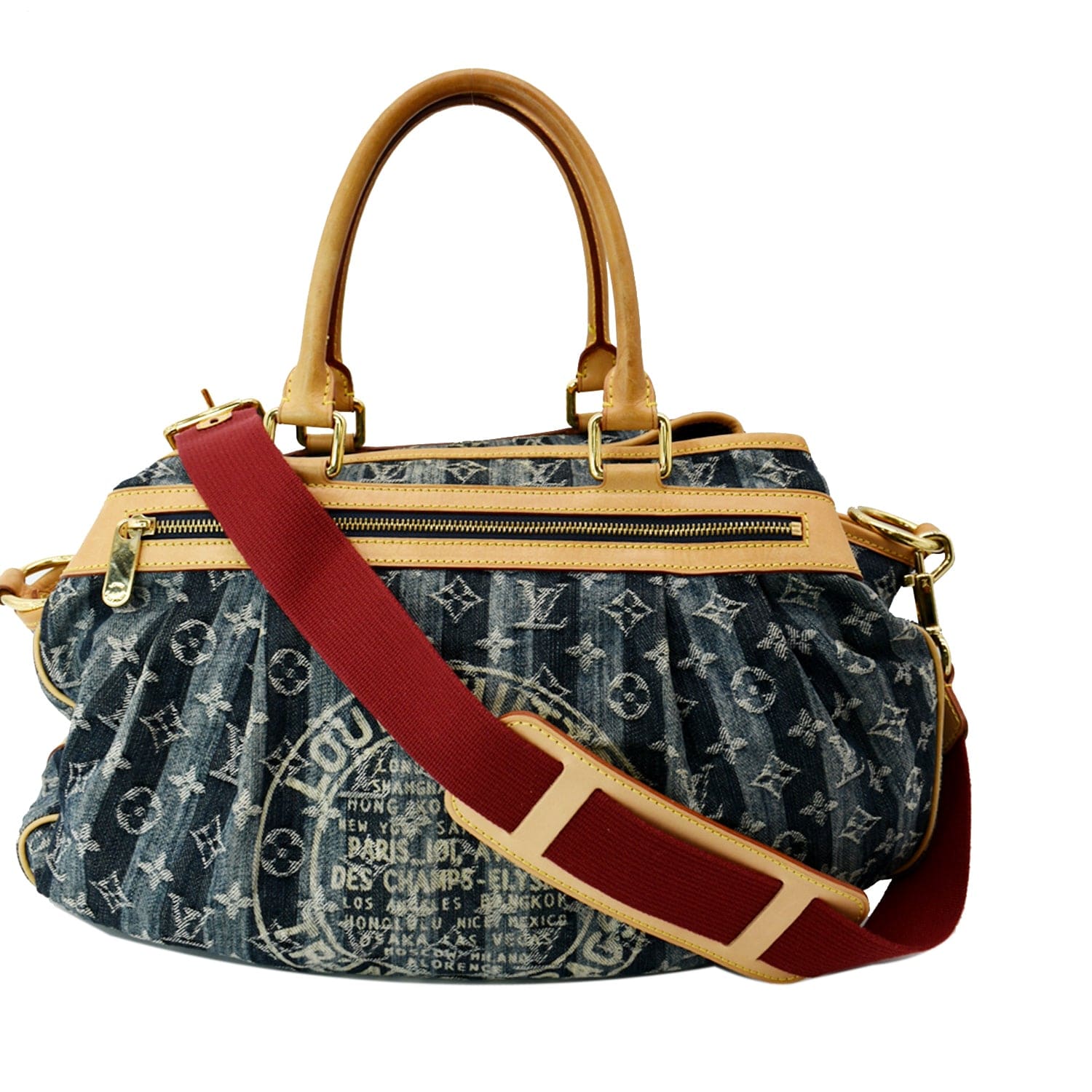 Cabas Raye GM, Used & Preloved Louis Vuitton Tote Bag, LXR Canada, Bleu