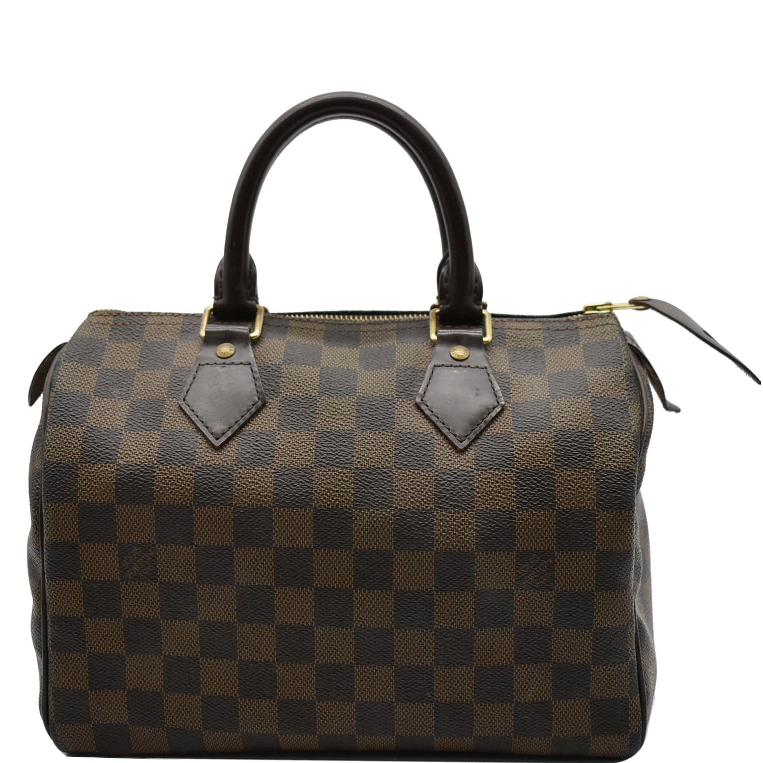 Louis Vuitton Speedy 25 Damier Ebene Satchel Bag