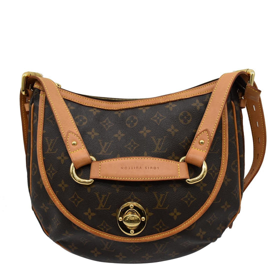 Louis Vuitton Tulum Brown Canvas Shoulder Bag (Pre-Owned)