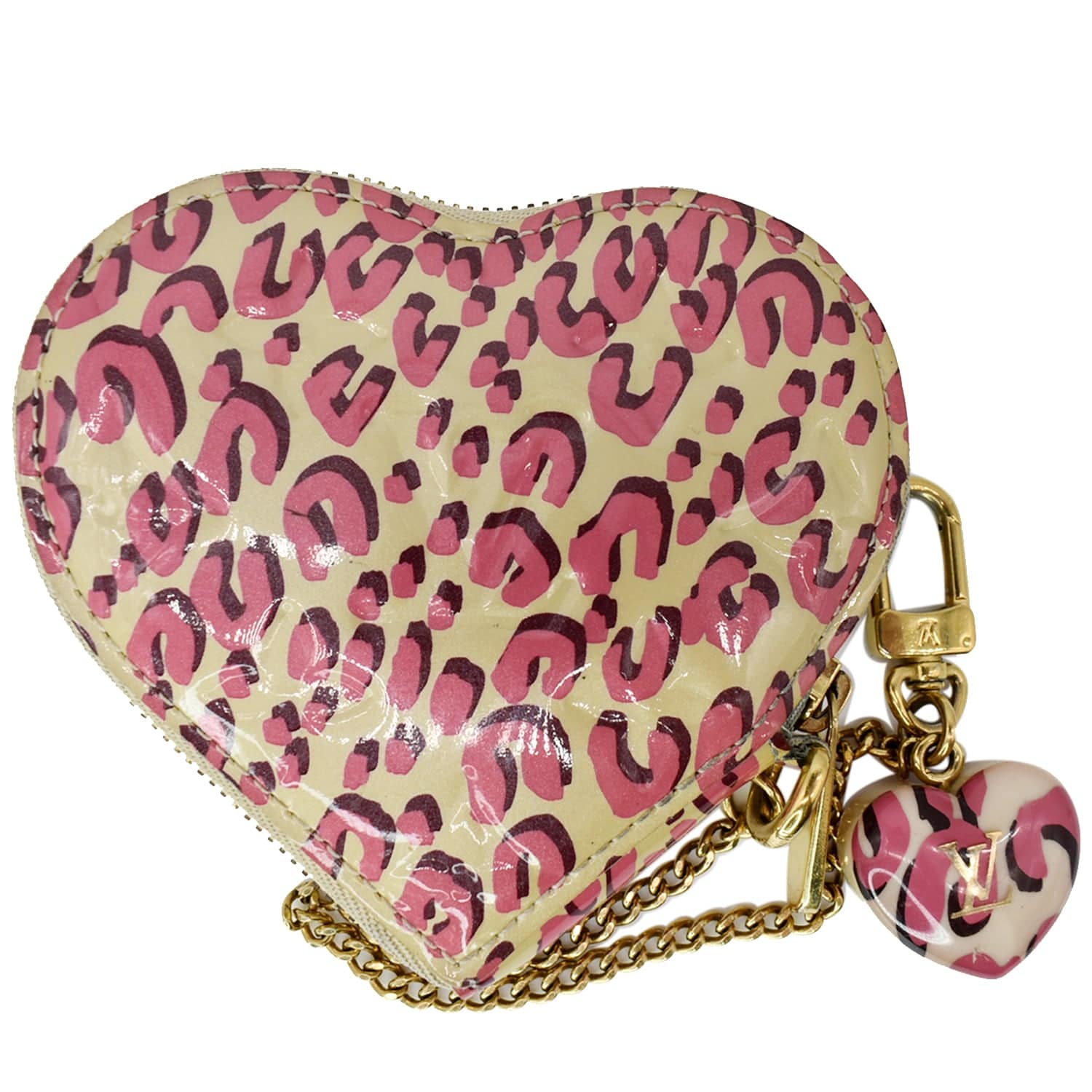 Louis Vuitton Leopard Coeur Heart Coin