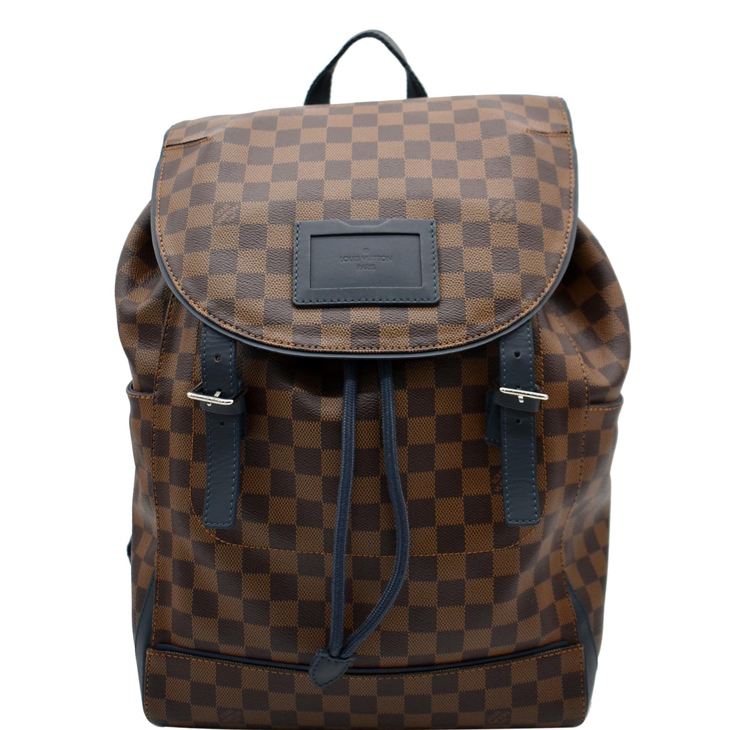 Brown Checkered Backpack/purse