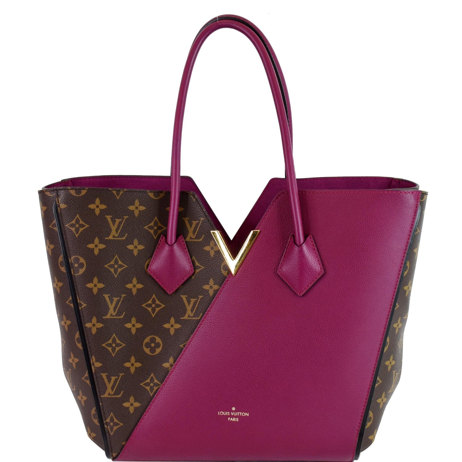 voordeel plein spannend LOUIS VUITTON Kimono Monogram Calfskin Tote Bag Brown/Magenta