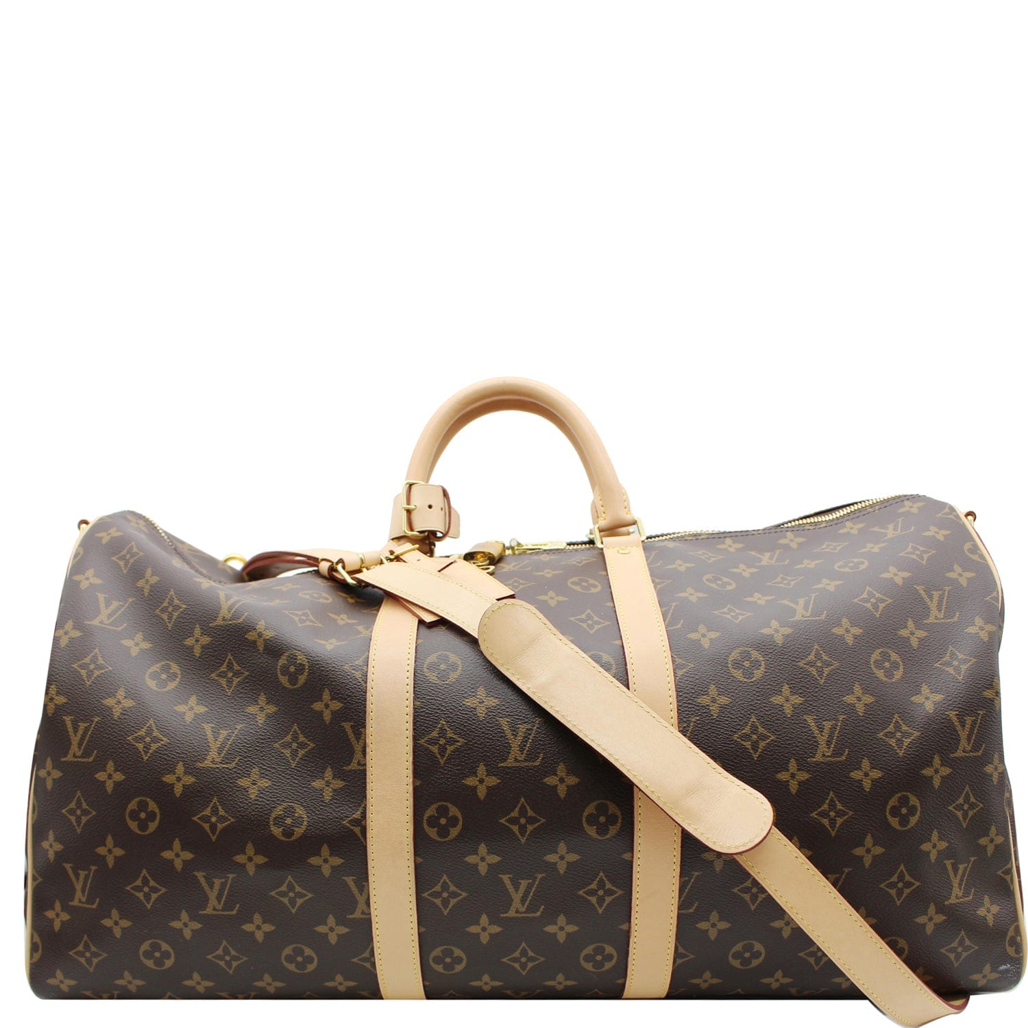 Louis Vuitton - Keepall Bandoulière 55 - Brown - Monogram - Women - Travel Bag - Luxury