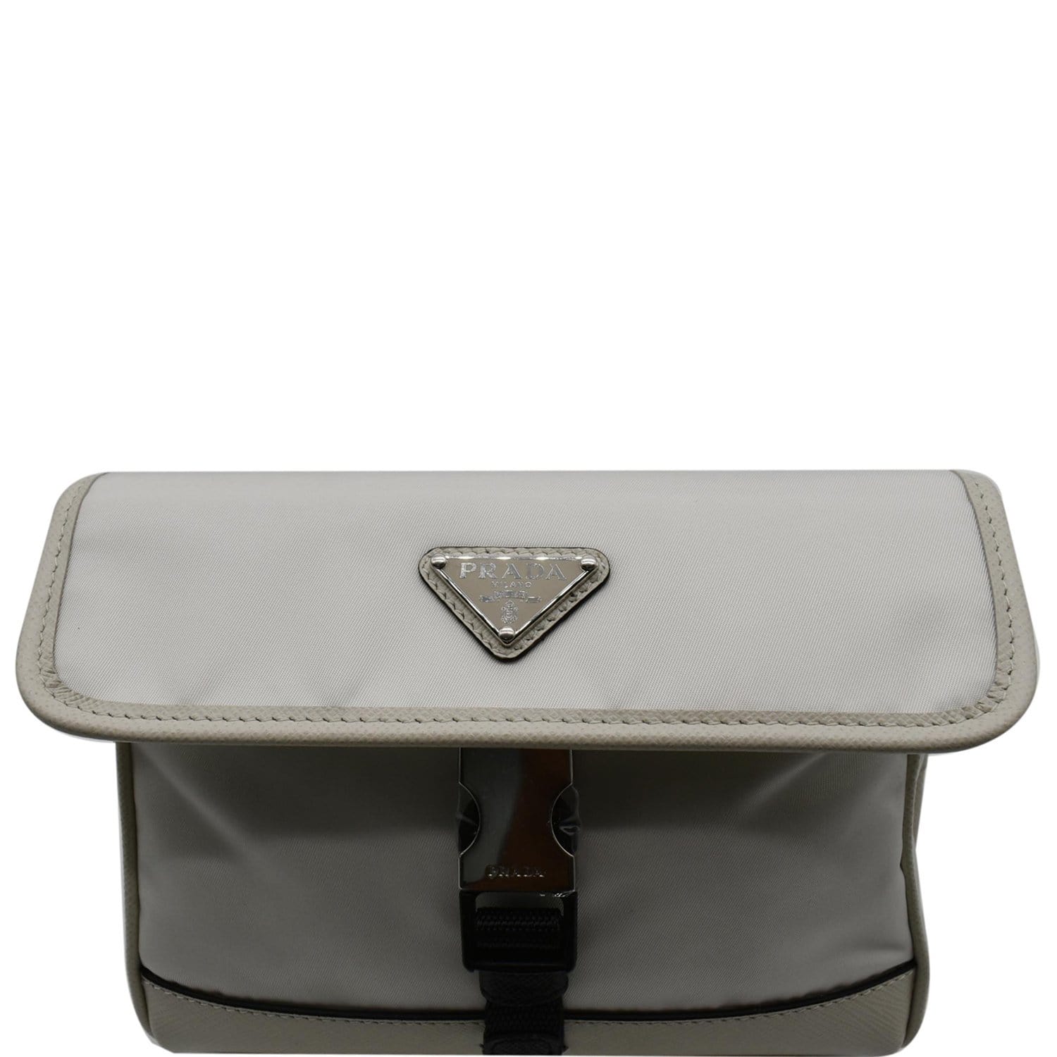 Prada Re-Nylon Saffiano Leather Smartphone Case Shoulder Bag White