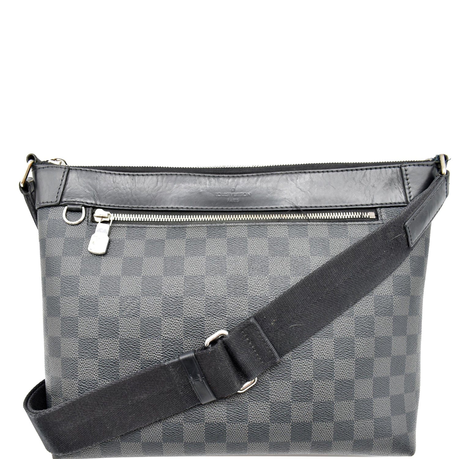 LOUIS VUITTON Mick PM Damier Graphite Messenger Bag Black