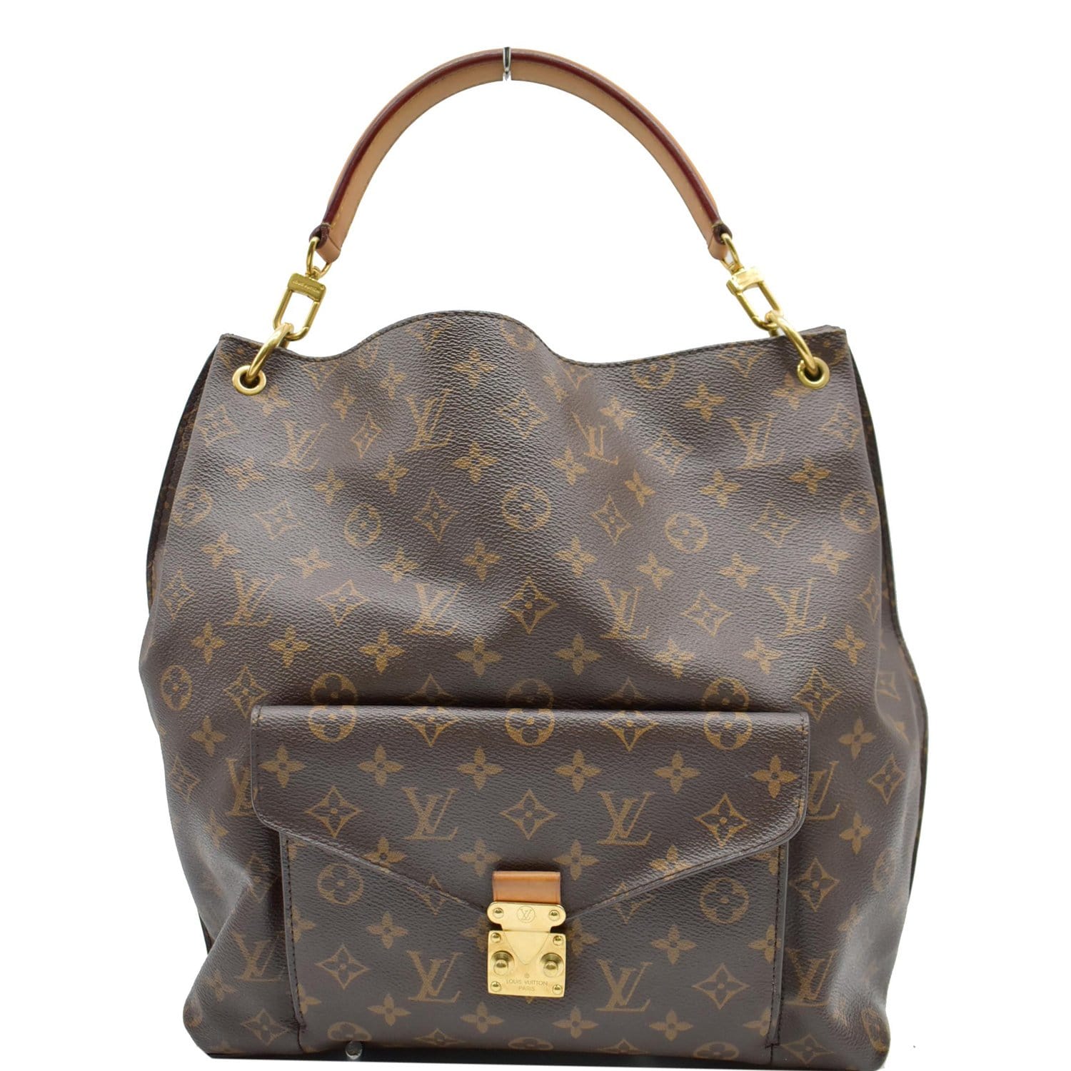 Louis Vuitton Metis Hobo Bag Monogram Canvas Brown Leather ref