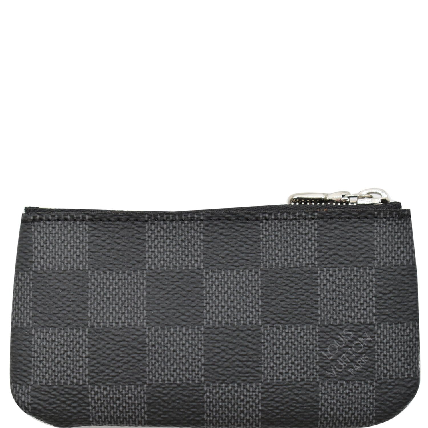 Louis Vuitton Pochette Cle Key Pouch Damier Graphite Black/Gray