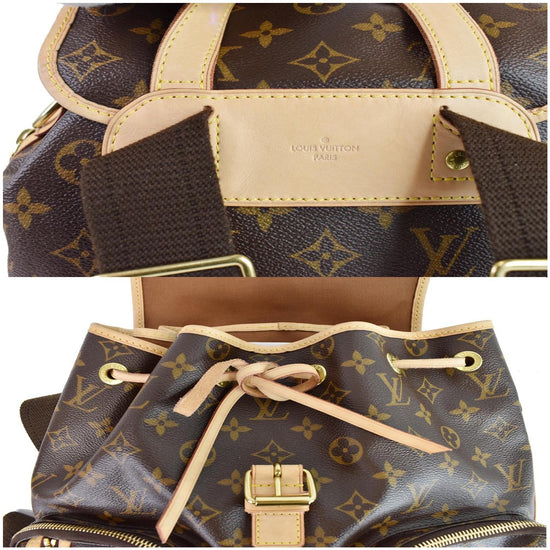 Louis Vuitton Brown Monogram Sac a Dos Bosphore Leather Cloth ref.951658 -  Joli Closet