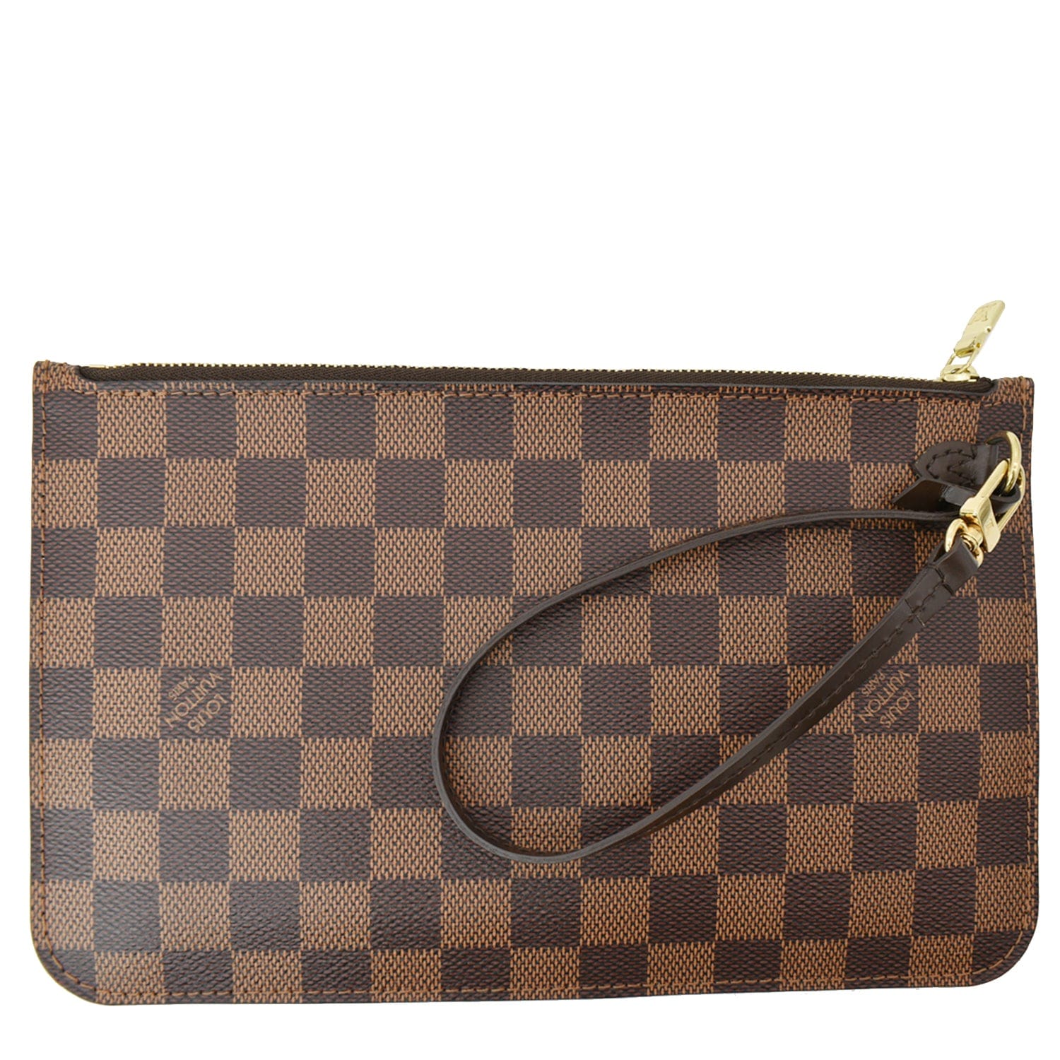 Louis Vuitton Neverfull Pouch Pouchette Clutch Damier Ebene BRAND