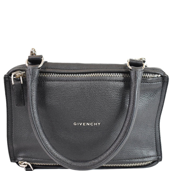 Givenchy Men's Medium Pandora Bag in Grained Leather - Black