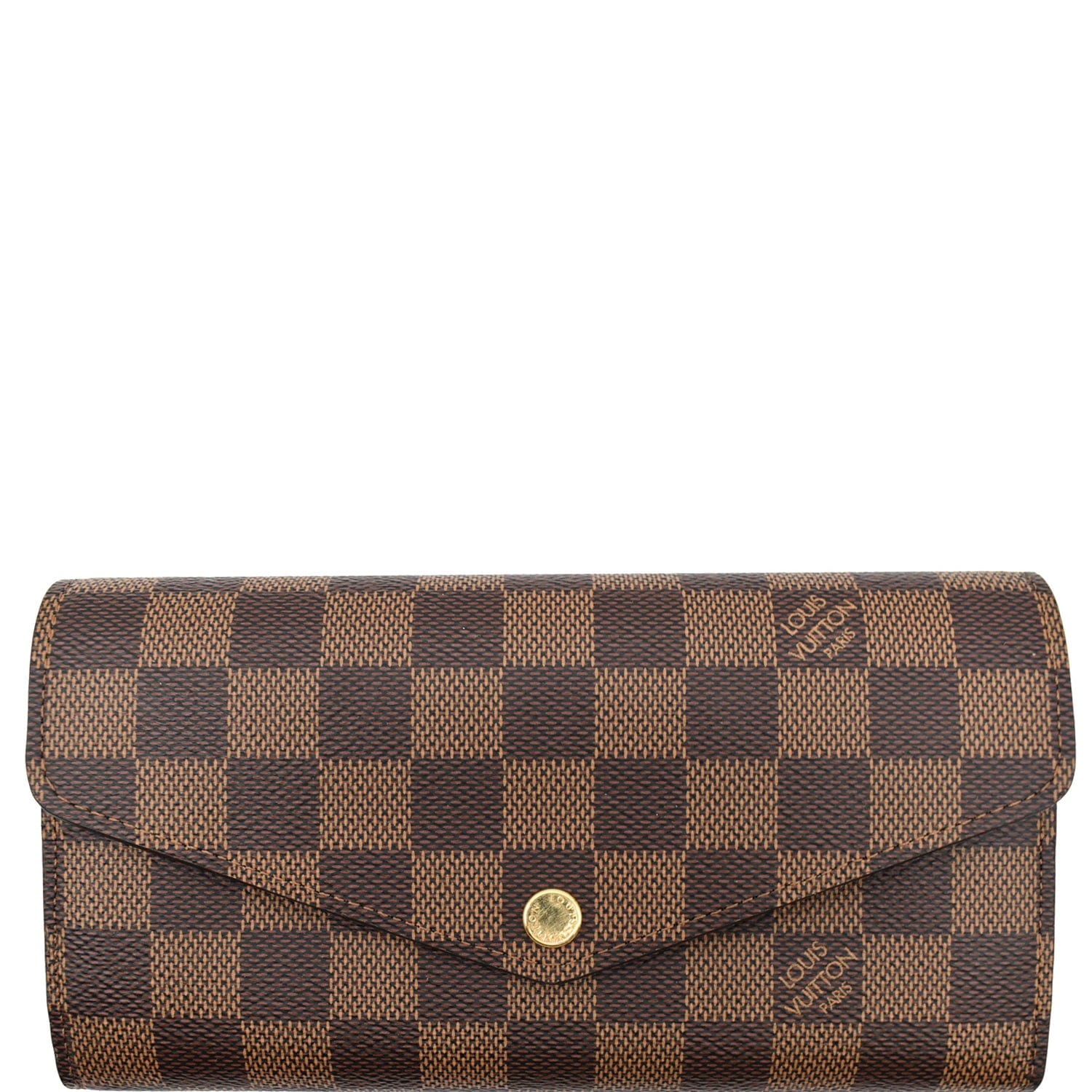 Louis Vuitton Sarah Damier Ebene Wallet Brown - Preloved