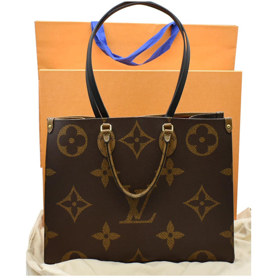 Auth Louis Vuitton 2way Bag Monogram Giant On The Go GM M44576 Women's  Handbag,Shoulder Bag,Tote Bag