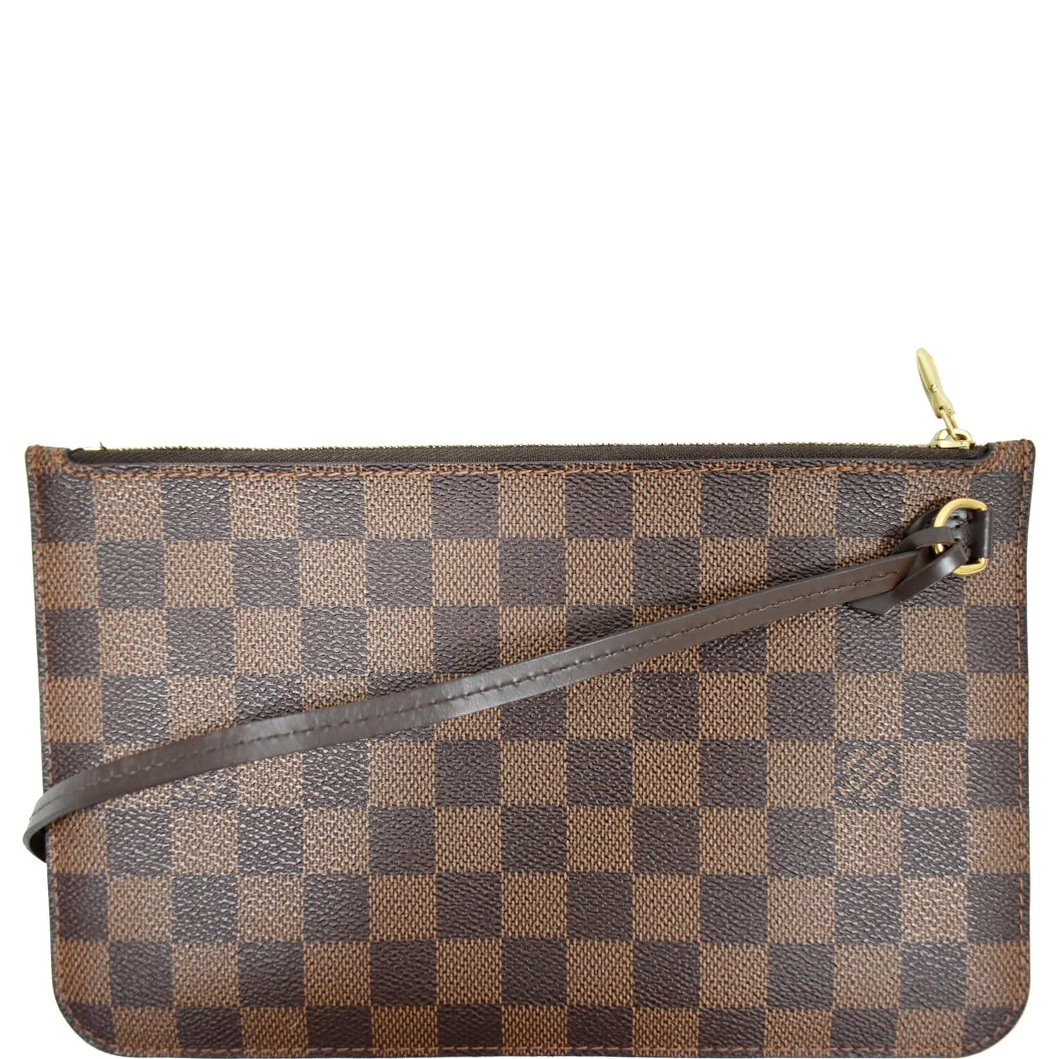 LOUIS VUITTON Damier Ebene Neverfull GM Pochette Wristlet Clutch