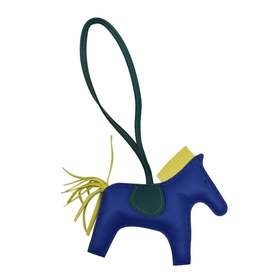 H-H0064- Blue Horse & Red H- Handbag horse charm