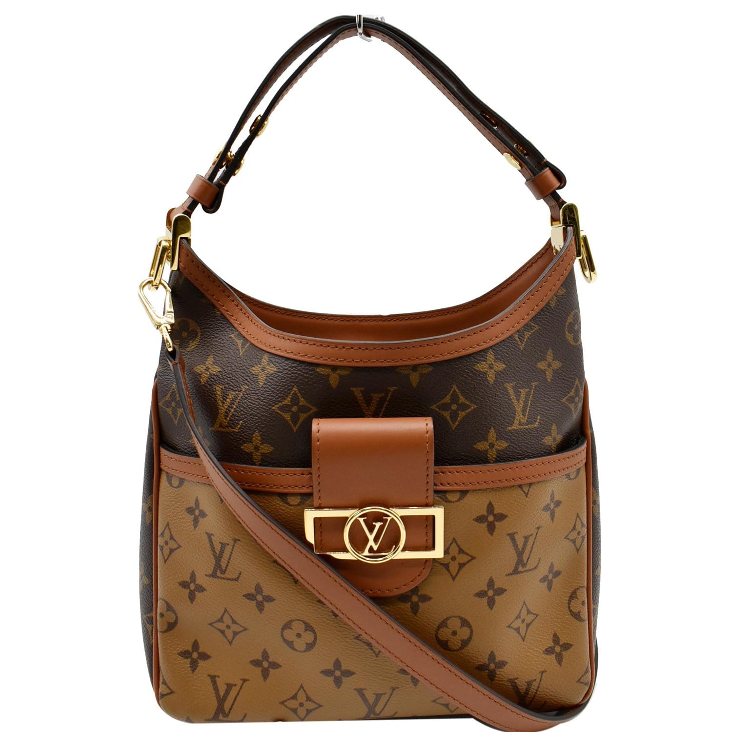 LOUIS VUITTON Reverse Monogram Dauphine Hobo MM 980801