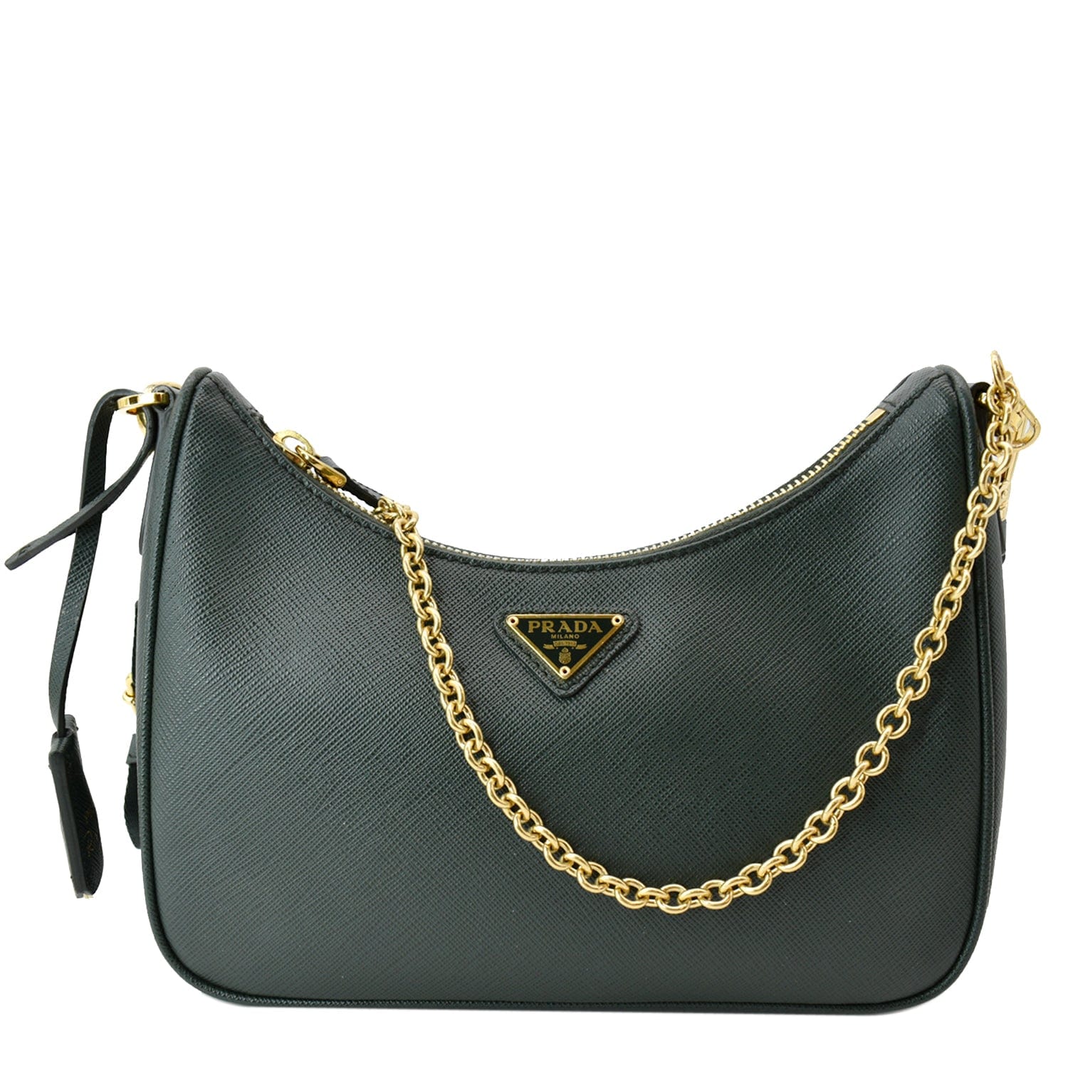 Prada Green Saffiano Lux Leather Re-Edition 2005 Shoulder Bag Prada