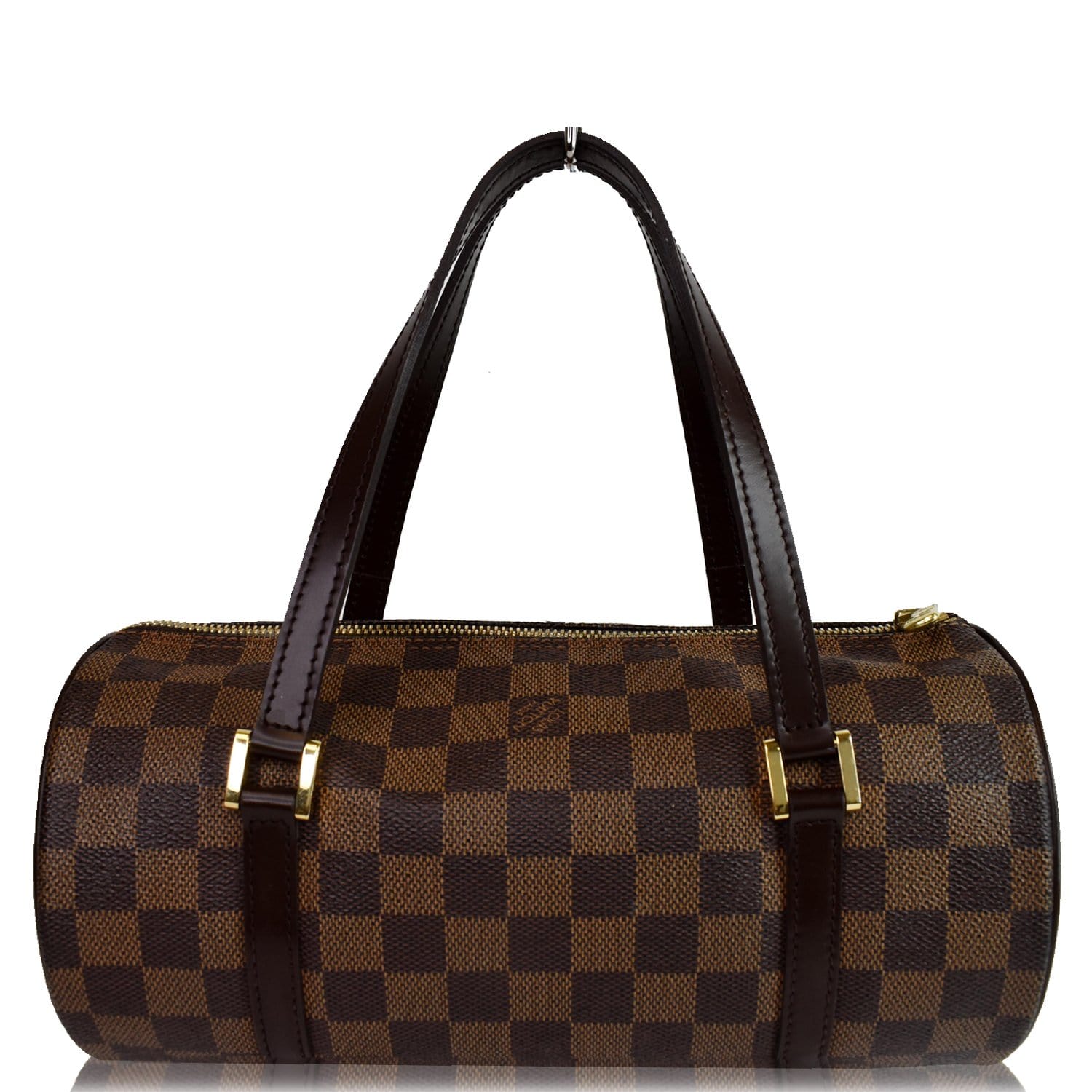 Louis Vuitton Papillon Damier Ebene Shoulder Bag Brown