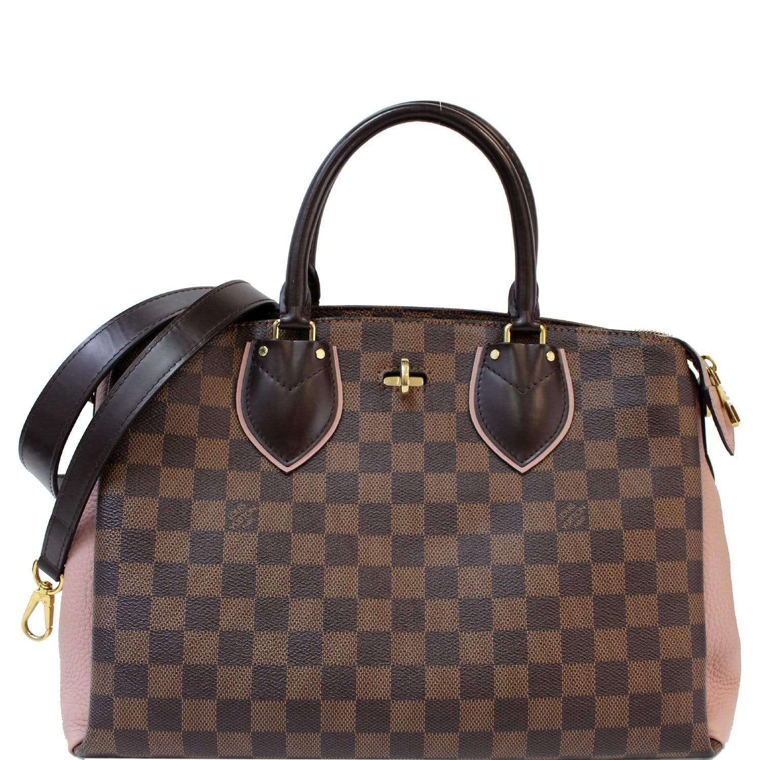 Authentic LOUIS VUITTON Shoulder Pad Light Brown Leather 6.75” X 1.5” (Bin#  43)