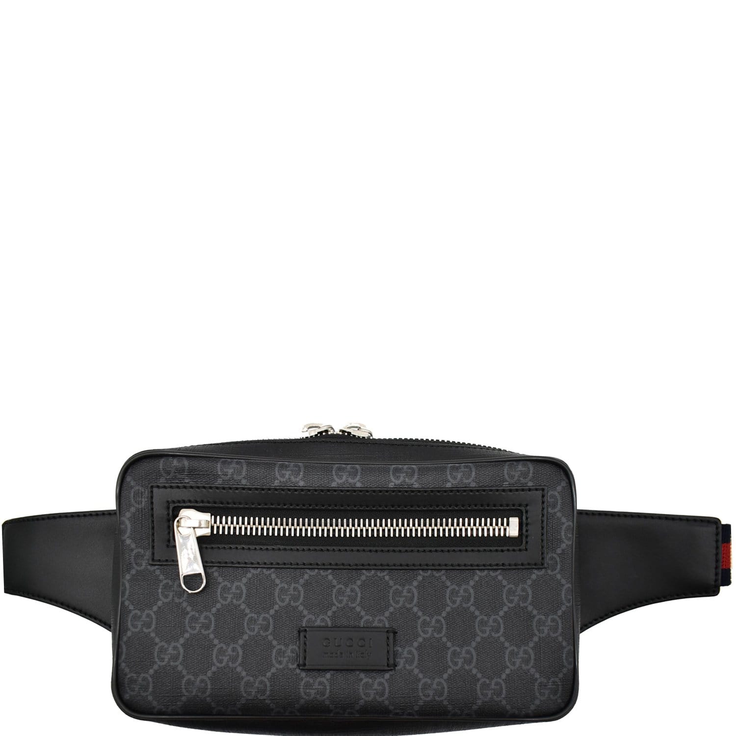 Gray Gucci GG Supreme Belt Bag