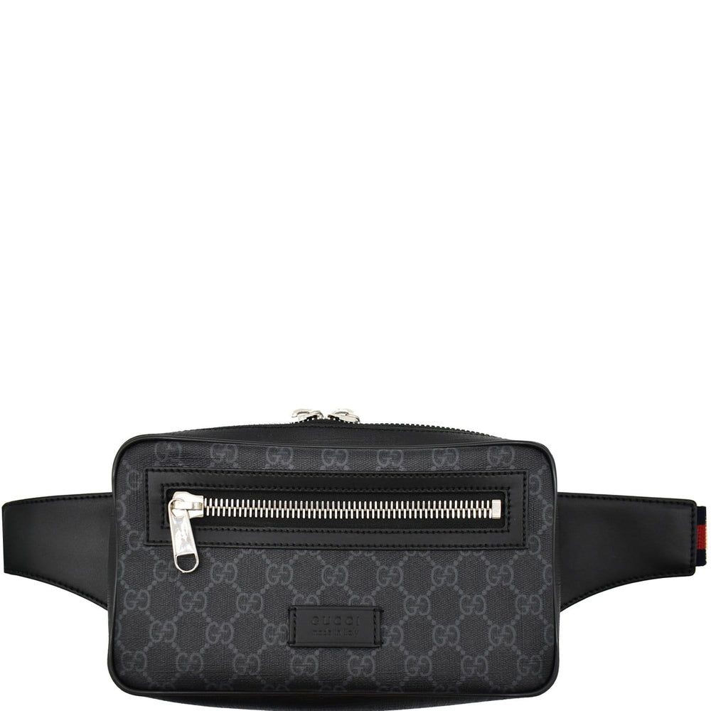 Gucci GG Supreme Belt Bumbag Black - Dallas Handbags