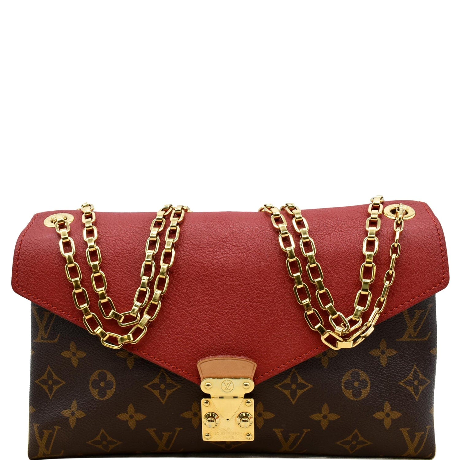 Louis Vuitton Pallas Chain Monogram Canvas Shoulder Bag