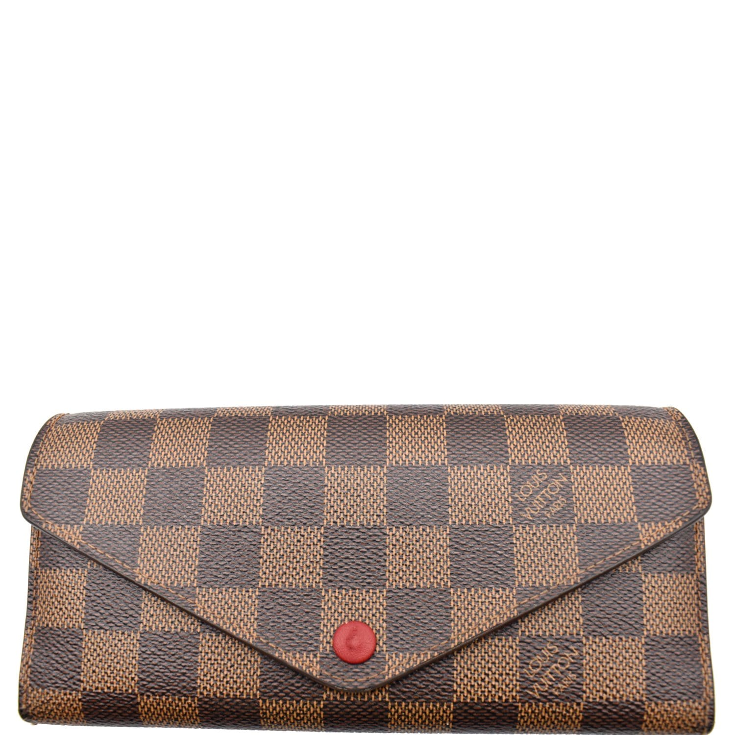 LOUIS VUITTON Josephine Damier Ebene Wallet Brown