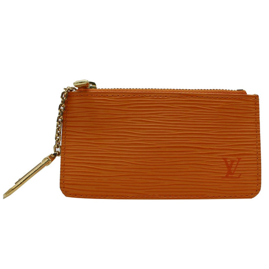 LOUIS VUITTON Epi Leather Pochette Cles Key Pouch Tassel Orange - 15%