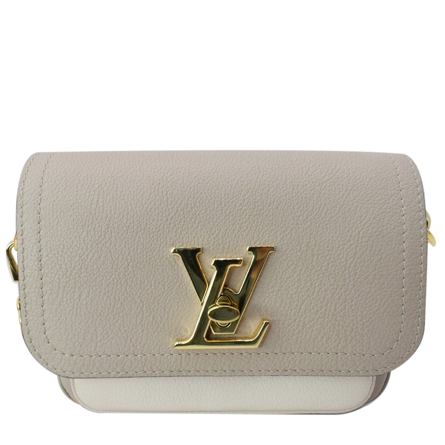 New w/ Tags LOUIS VUITTON Lockme Tender Black Cream Leather