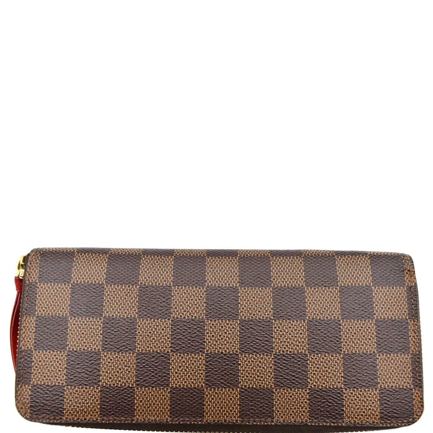 Louis Vuitton Brown Josephine Damier Ebene Red Wallet - MyDesignerly