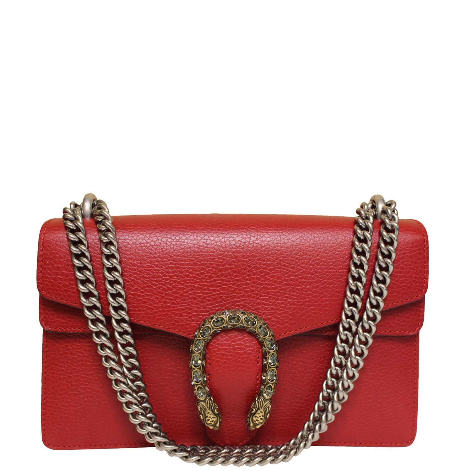 Gucci,Gucci GG Marmont Small Leather Shoulder Bag, Red - WEAR