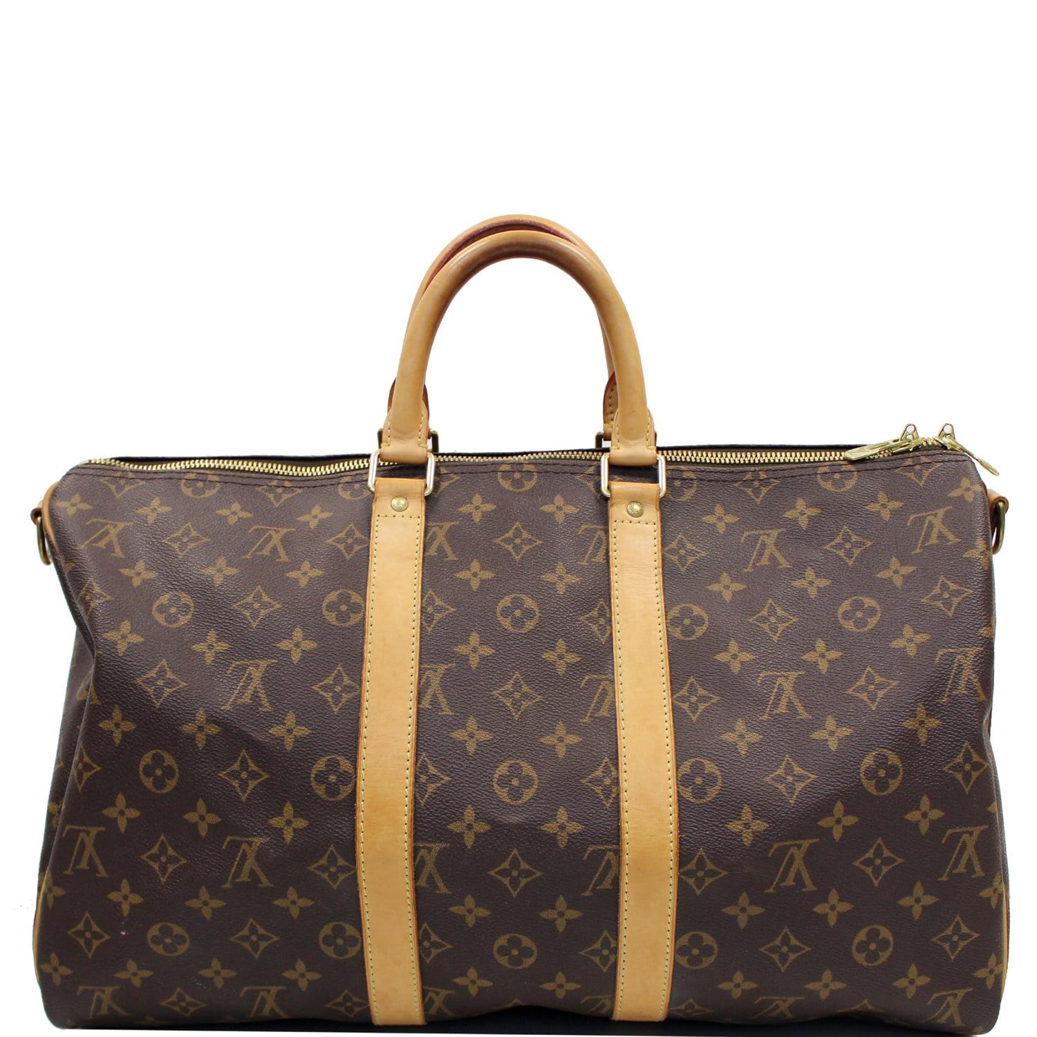 Louis Vuitton Keepall Bandoulière 45 Bag In Brown Monogram Canvas Bei -  Praise To Heaven