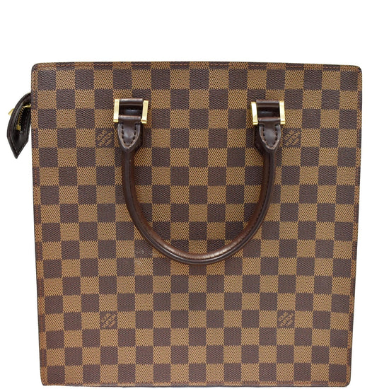 LOUIS VUITTON Venice Sac Plat Damier Ebene Tote Bag Brown