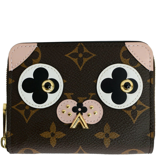 LOUIS VUITTON purse M67246 Zippy wallet Zip Around dog Monogram canvas –